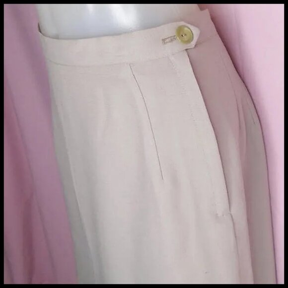 Vintage Pencil Skirt Pleated Mermaid Look, 50s Lightweight Wool - Picture 6 of 14